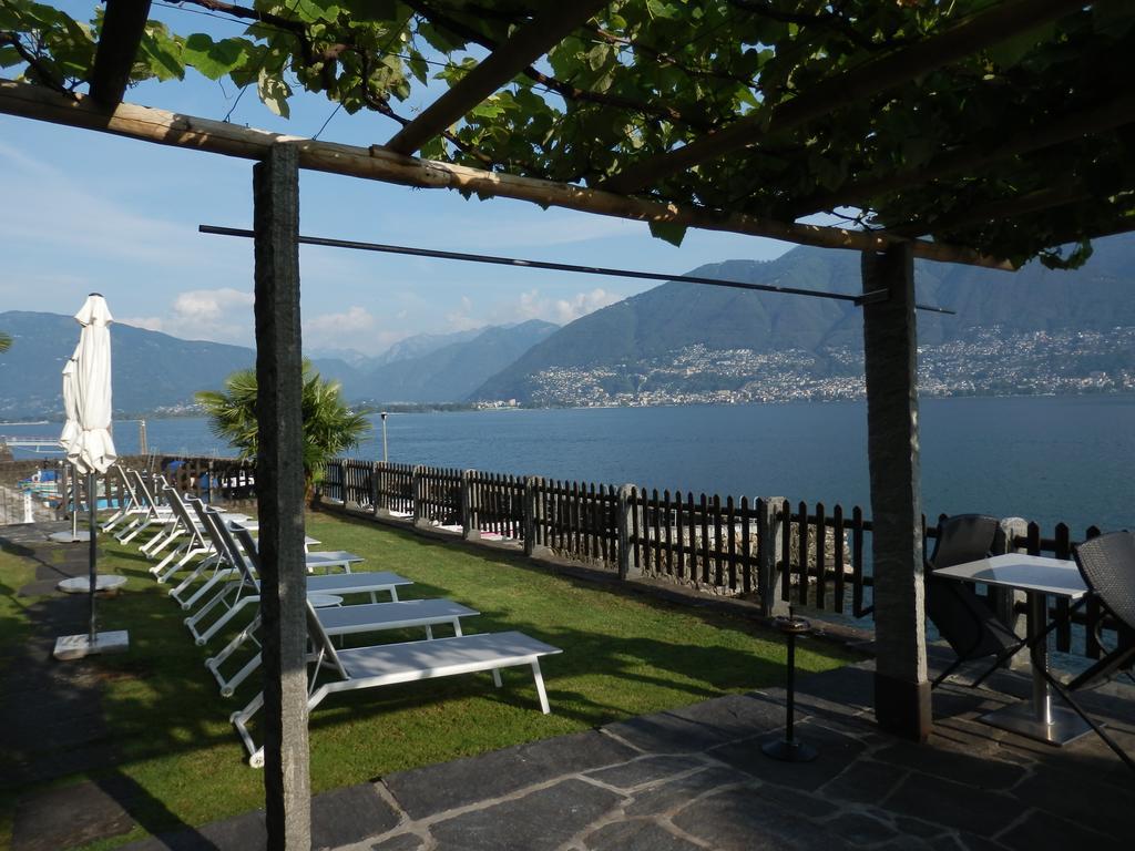 Luxerioeses Apartment 52 Viralago Mit Privatstrand Gambarogno Екстериор снимка